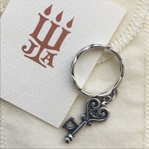 James Avery Twisted Wire Ring with Charm